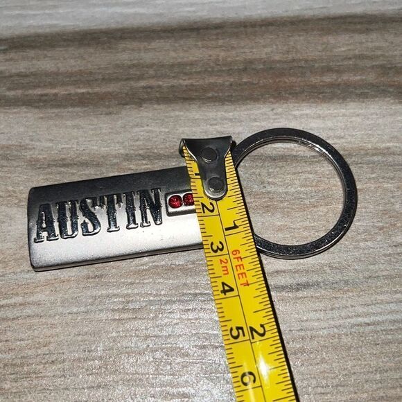 Austin Metal Keychain Name Key Ring Metal Keychain - Picture 6 of 6
